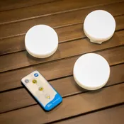 Lampada da esterno senza fili Cerry H 6 cm, in polipropilene, luce bianco caldo, Modulo LED