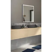 Specchio con illuminazione integrata bagno rettangolare SENSEA L 90 x H 90 x P 3.2 cm