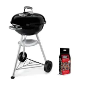 Barbecue a carbonella con bricchette da 2Kg, Kettle D.47 cm WEBER