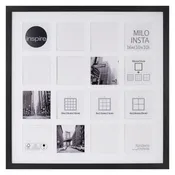 Cornice INSPIRE  Milo, nero misure 53 x 50 cm per 16 fotografie