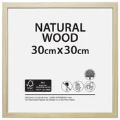 Cornice Natural wood naturale opaco per foto da 30x30 cm