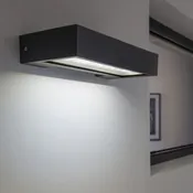 Applique solare Ipanema LED integrato in alluminio, argento, 2.4W 300LM IP54 INSPIRE