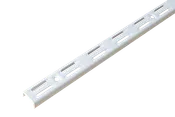 Cremagliera doppia Spaceo H 200.0 x L 0.25 cm, Sp 1.5 mm bianco
