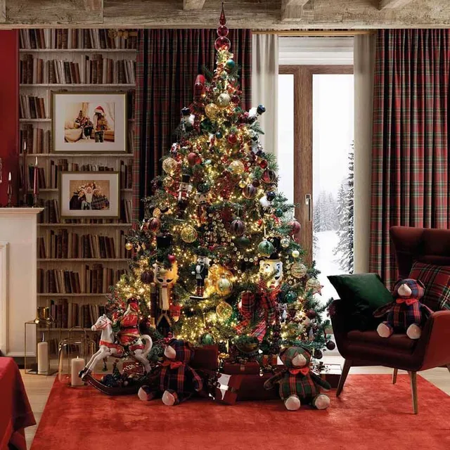 Una casa di Natale ispirata alla tradizione