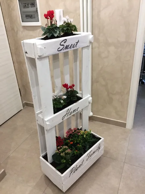Fioriera con pallet