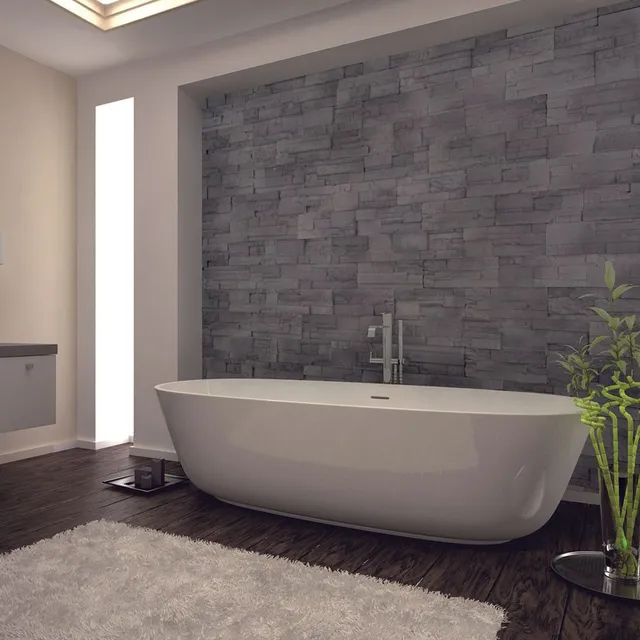 5 idee per un bagno in gres porcellanato effetto pietra 