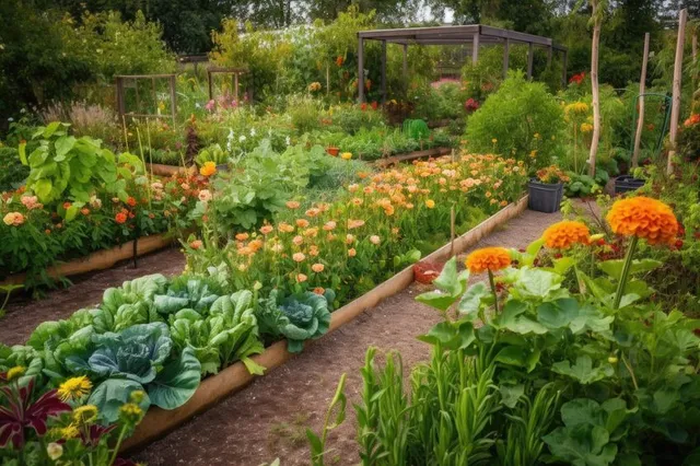 Orto e giardino convivono nel rispetto dell’ambiente – foto Leroy Merlin
