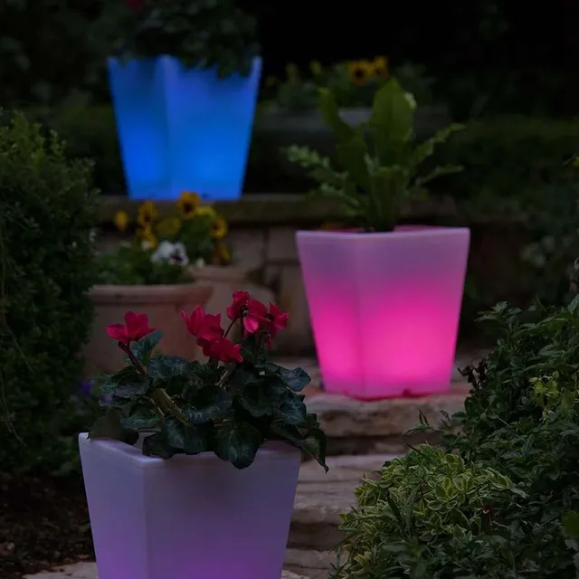 Idee per illuminare il giardino con vasi luminosi da esterno – pinterest.it