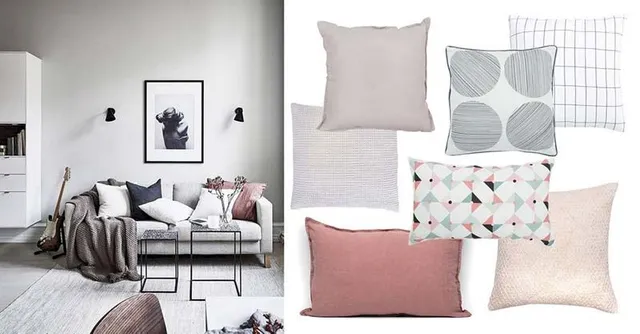 Decora il divano con cuscini in stile nordico– clodihome e Leroy Merlin