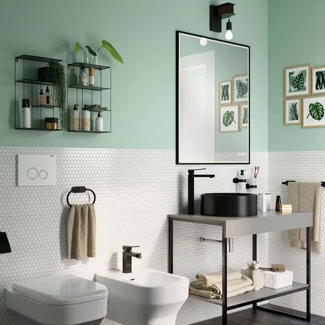 Per un bagno in stile minimal scegli un mobile dalle linee pulite e squadrate - Leroy Merlin