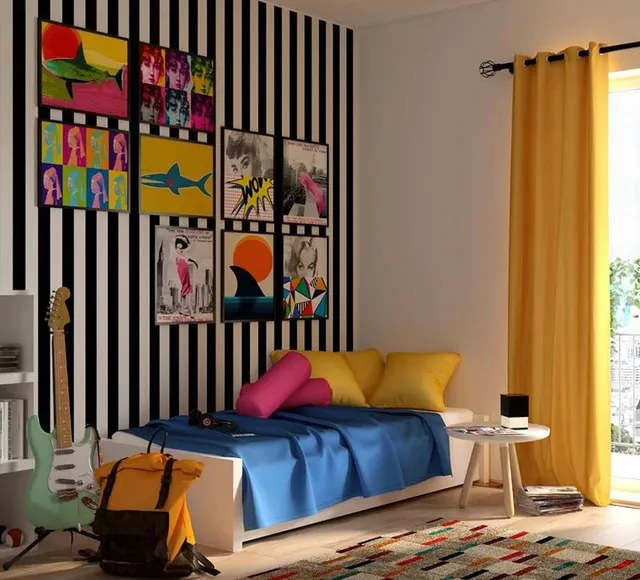 Una camera da adolescenti in perfetto stile Pop. - Foto Leroy Merlin