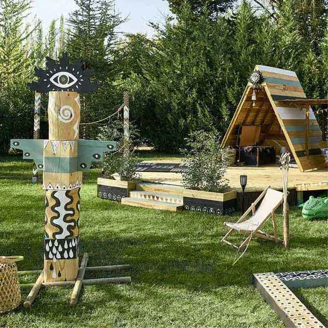 Ispirazione Sioux per una meravigliosa area gioco in giardino – Leroy Merlin