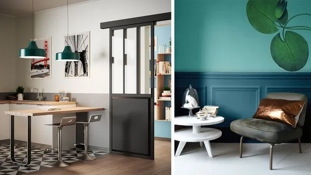Le pareti bicolori decorano cucina e soggiorno – Leroy Merlin e cotemaison