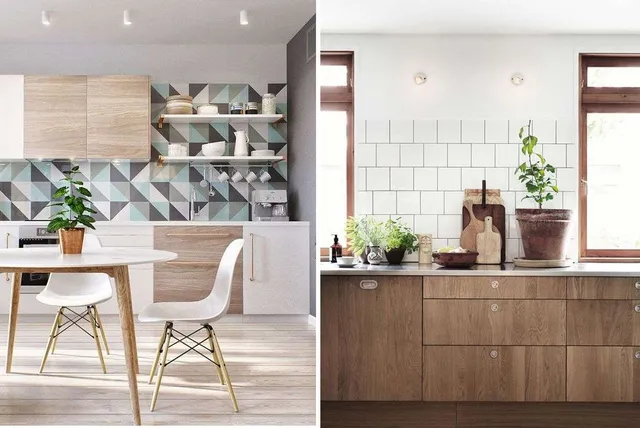Idee per una cucina in stile nordico con legno e colore -  designmag