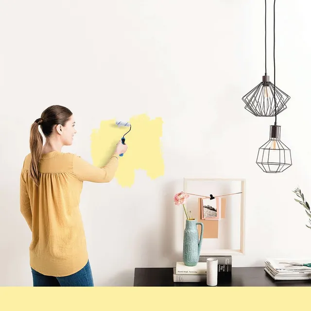 Gradazioni di giallo per i colori delle pareti in studio  - Idea Leroy Merlin