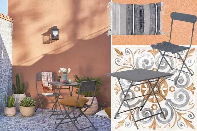 Color terracotta e piastrelle a motivi geometrici caratterizzano la perfetta area colazione in stile Marrakech – Leroy Merlin