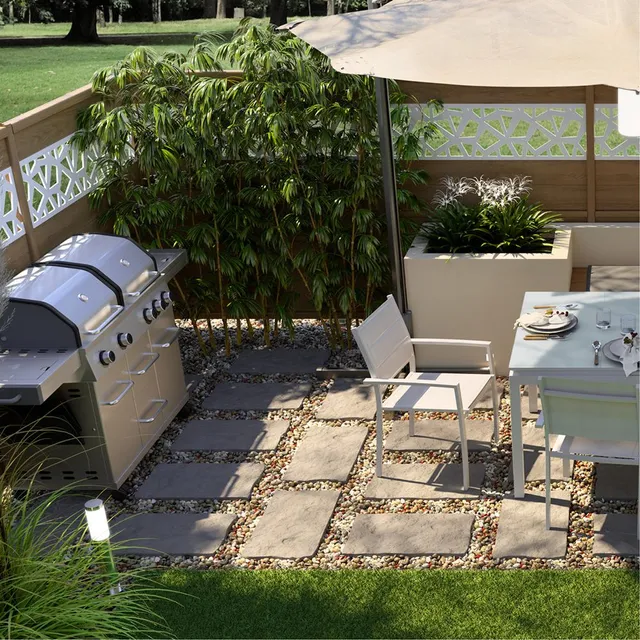 Creare un “fondale scenico” per la zona barbecue in giardino – Leroy Merlin