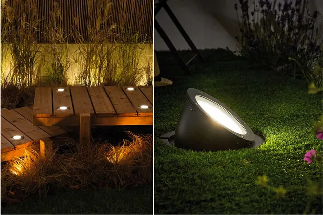 Illuminazione da giardino a terra per valorizzare angoli e percorsi - Leroy Merlin