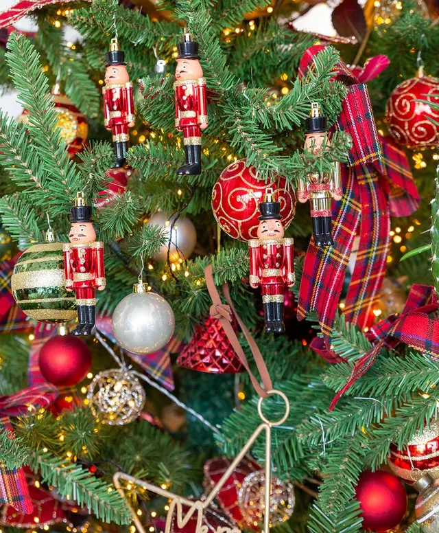 Albero rosso, oro e verde in stile Classic Christmas – Leroy Merlin