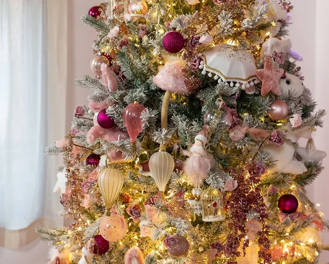 Albero rosa in stile Magical Christmas – Leroy Merlin