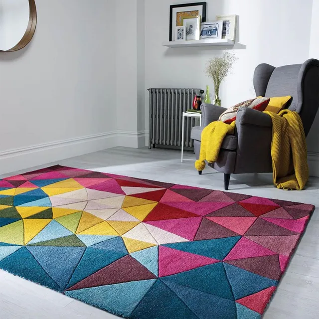 Ispirazione per dare colore al soggiorno con un tappeto a pelo corto – Leroy Merlin