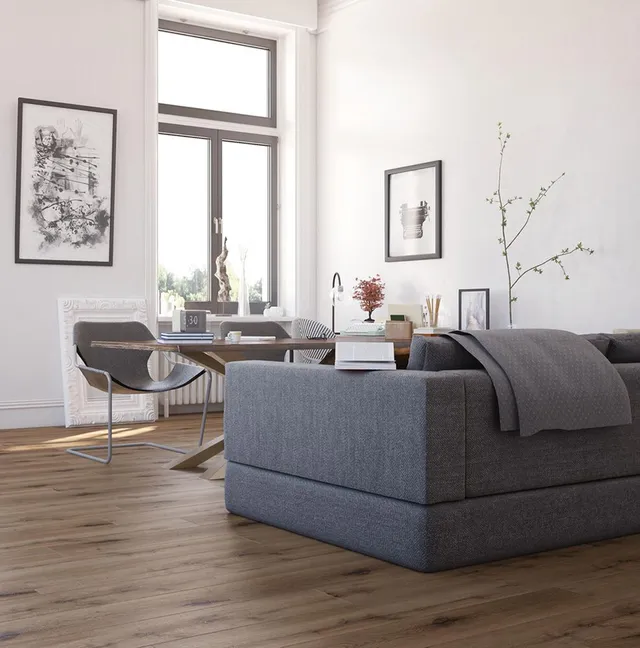 Ispirazione per rinnovare il soggiorno con un pavimento flottante – Leroy Merlin
