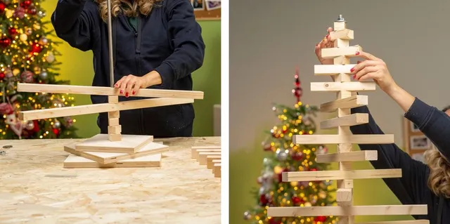 Step 4 - Come realizzare un albero di Natale in legno in stile Classic - Leroy Merlin