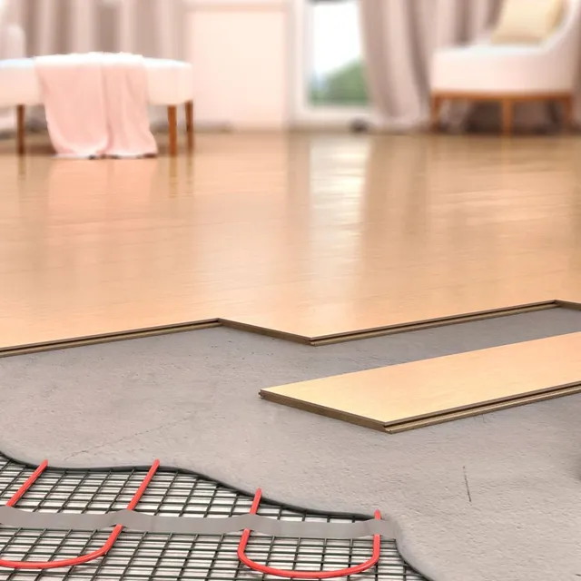 Con il riscaldamento a pavimento a secco si guadagna calore e spazio in casa - foto Shutterstock