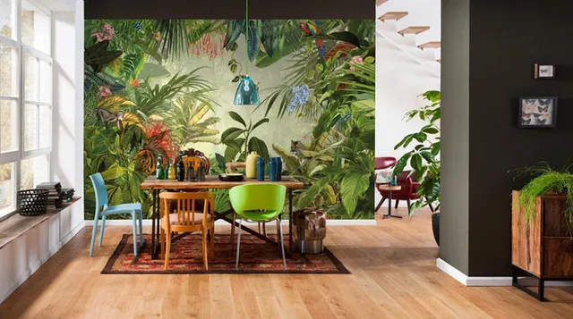 Idee per rivestire le pareti di casa con foto murali a decori vegetali – Leroy Merlin
